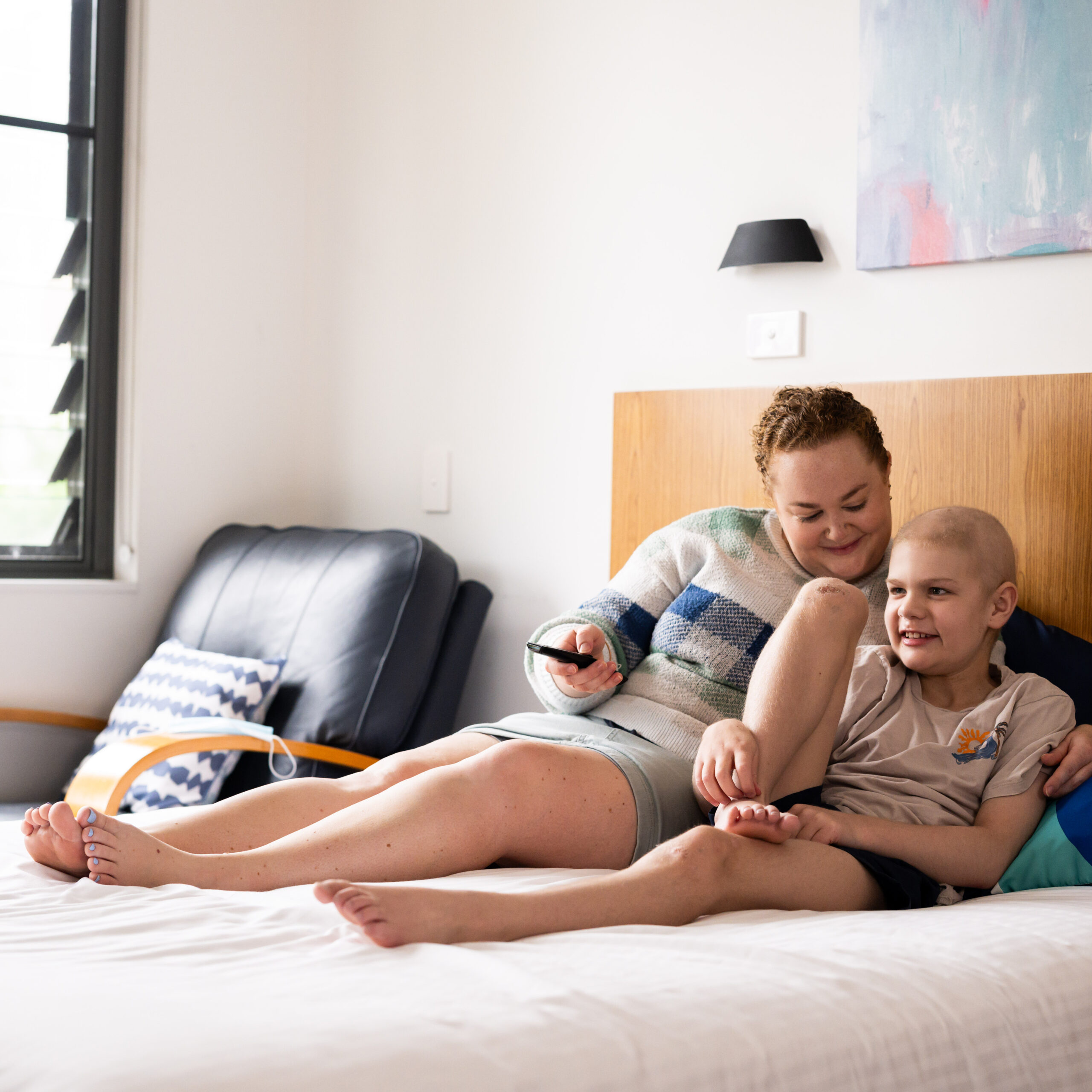 Family supported by Ronald McDonald House Charities Greater Western Sydney through the Ronald McDonald House Family Room