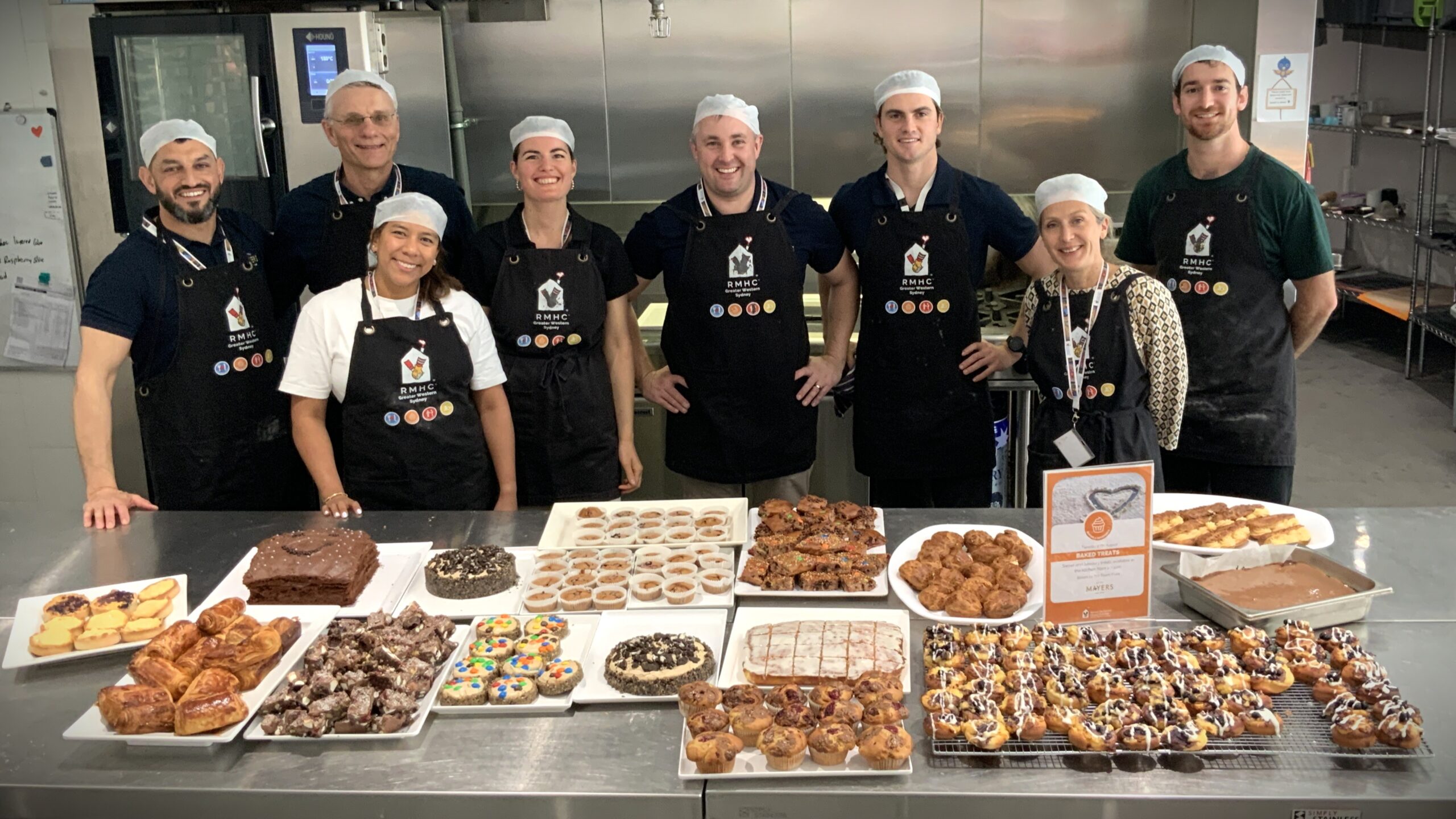 Baking a Difference group volunteering at Ronald McDonald House in Westmead