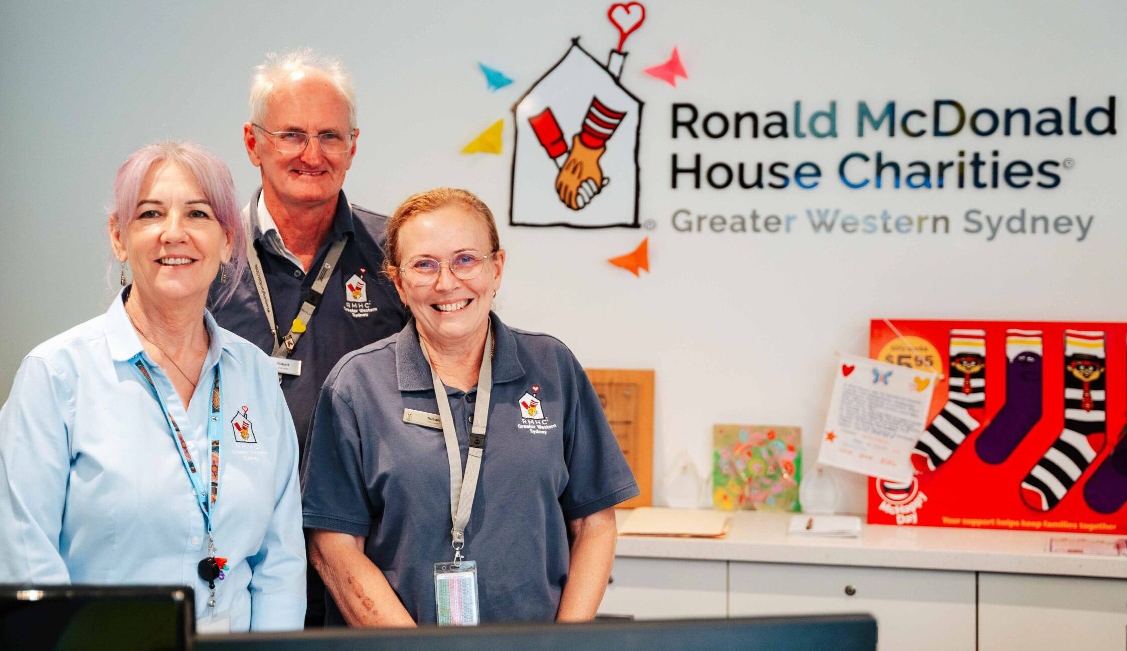 Front of House staff at Ronald McDonald House Charities Greater Western Sydney