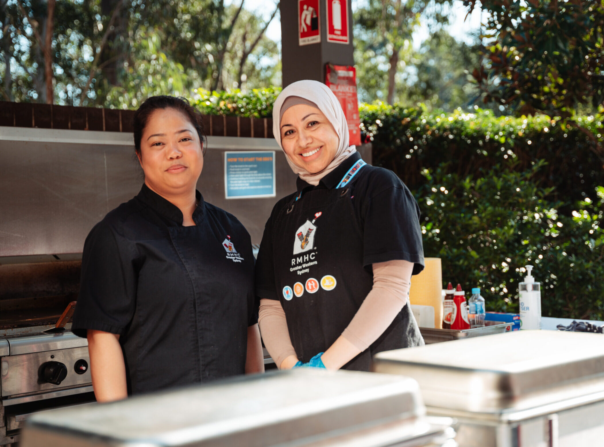 Chefs preparing breakfast for families staying at Ronald McDonald House in Westmead